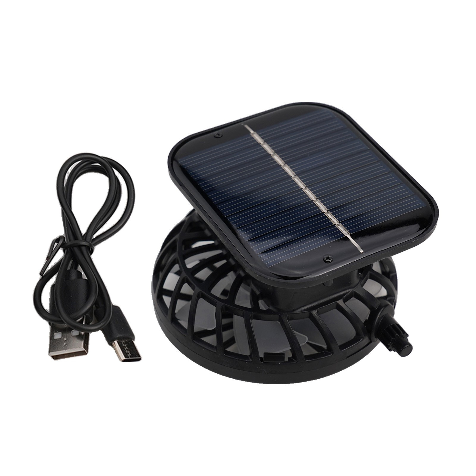 Portable Solar Powered Fan Hat with USB Charging Option for Outdoor Adventures