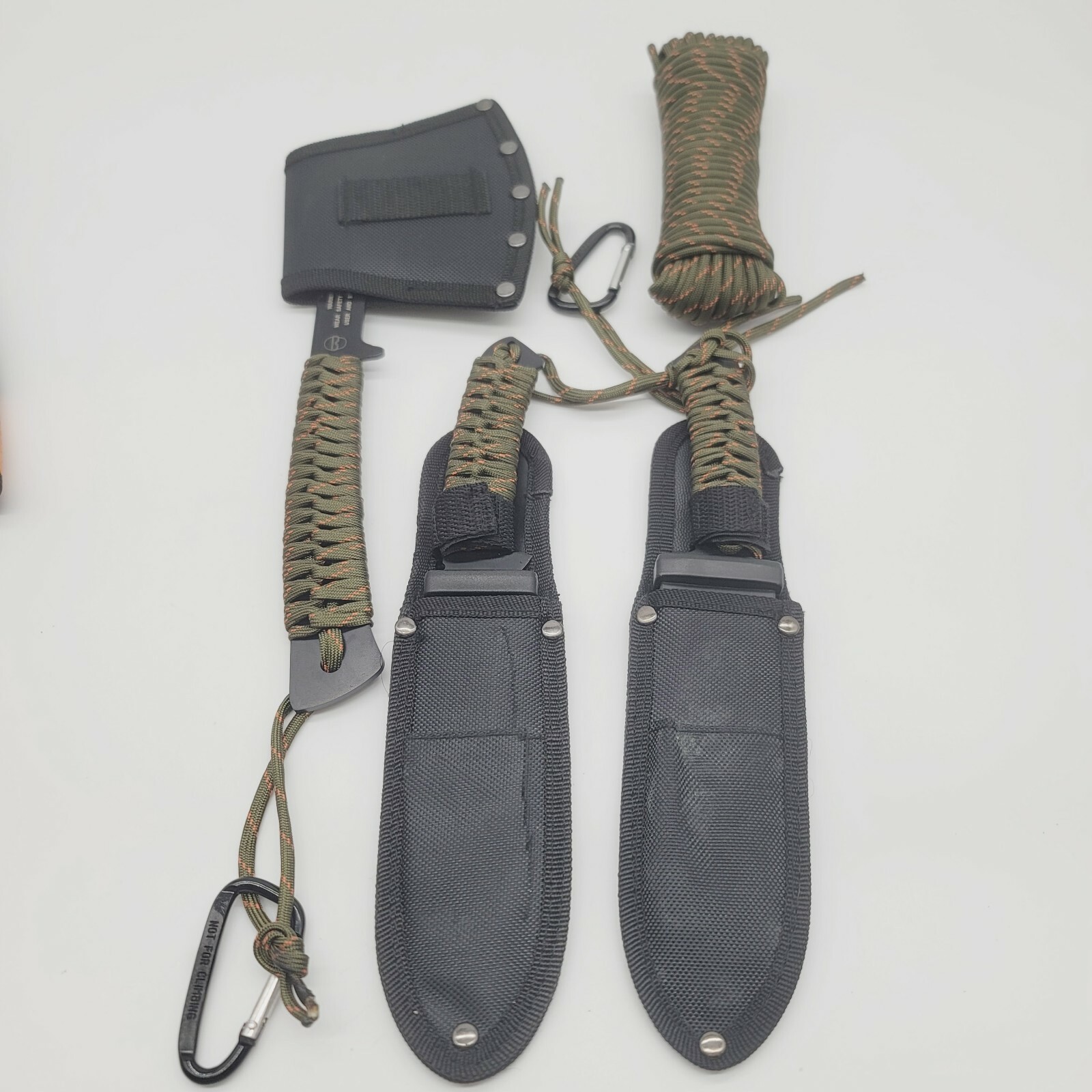 Ozark Trail 6 Pack Camping Tool Set, Machete, Hatchet, Knife, Cord and More