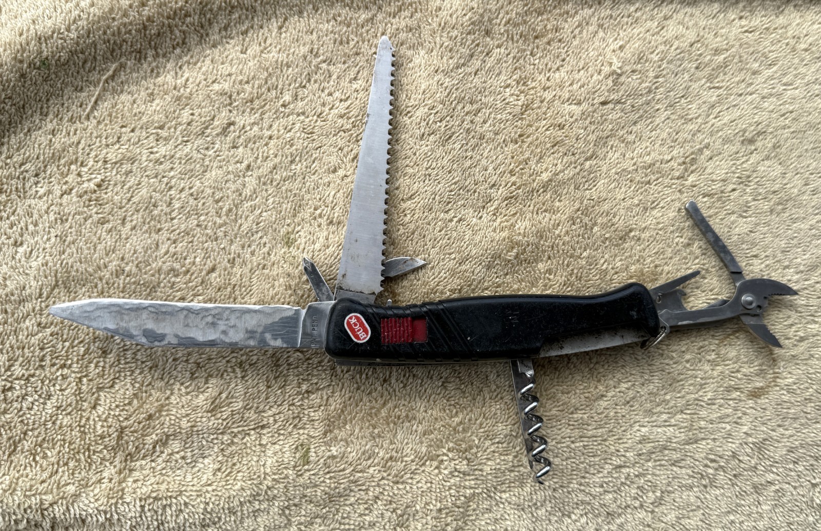 VINTAGE BUCK MULTI-TOOL PAT PEND – WANGER DELEMONT – SWISS – AS PICTURED