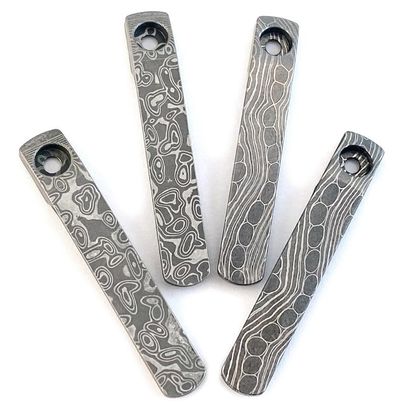 Damascus Steel CNC Pocket Clip for Spyderco Para 3 Lightweight Manix 2 C223