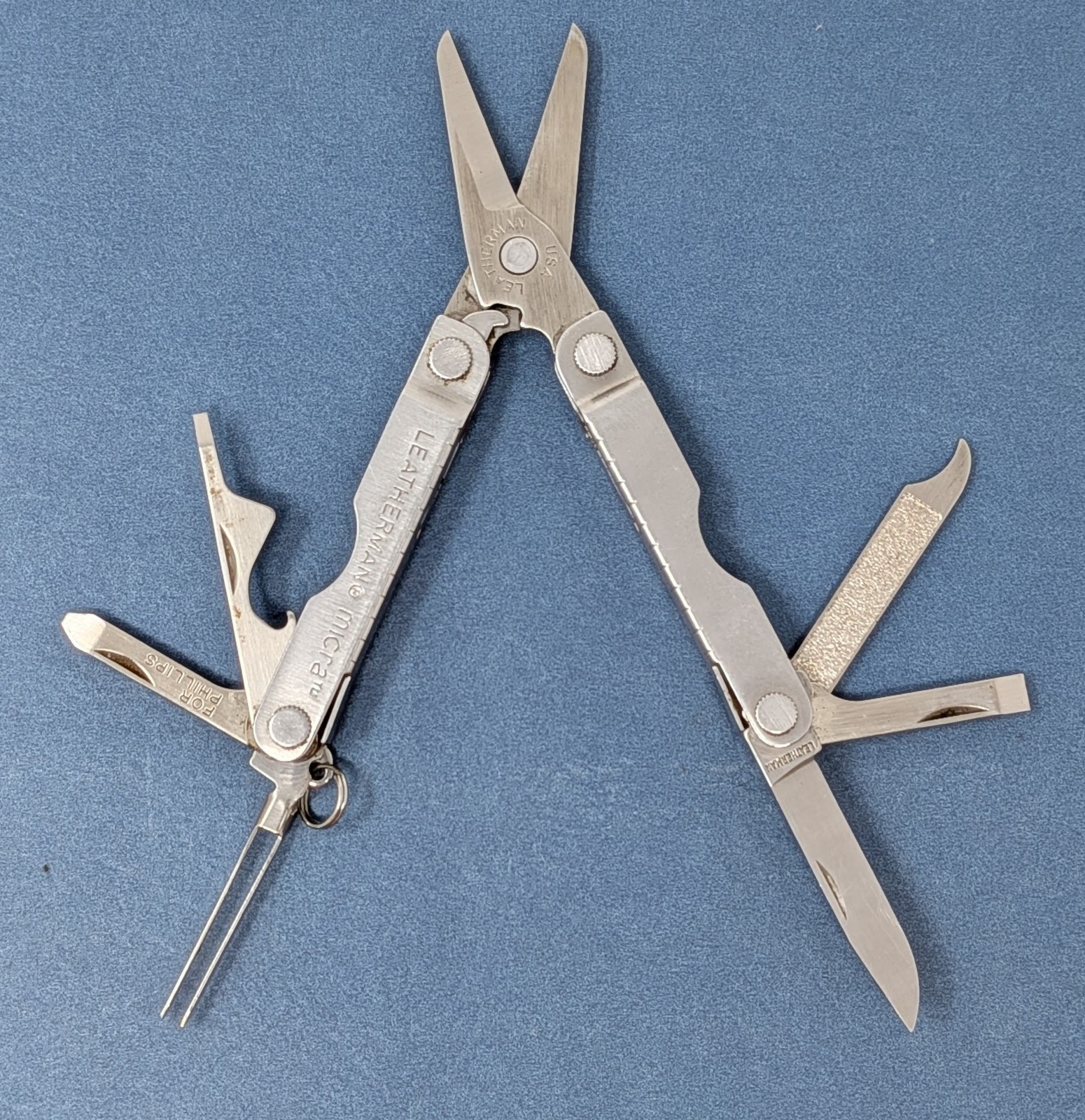 Leatherman Micra Multi-Tool Knife Scissors Tweezers Stainless