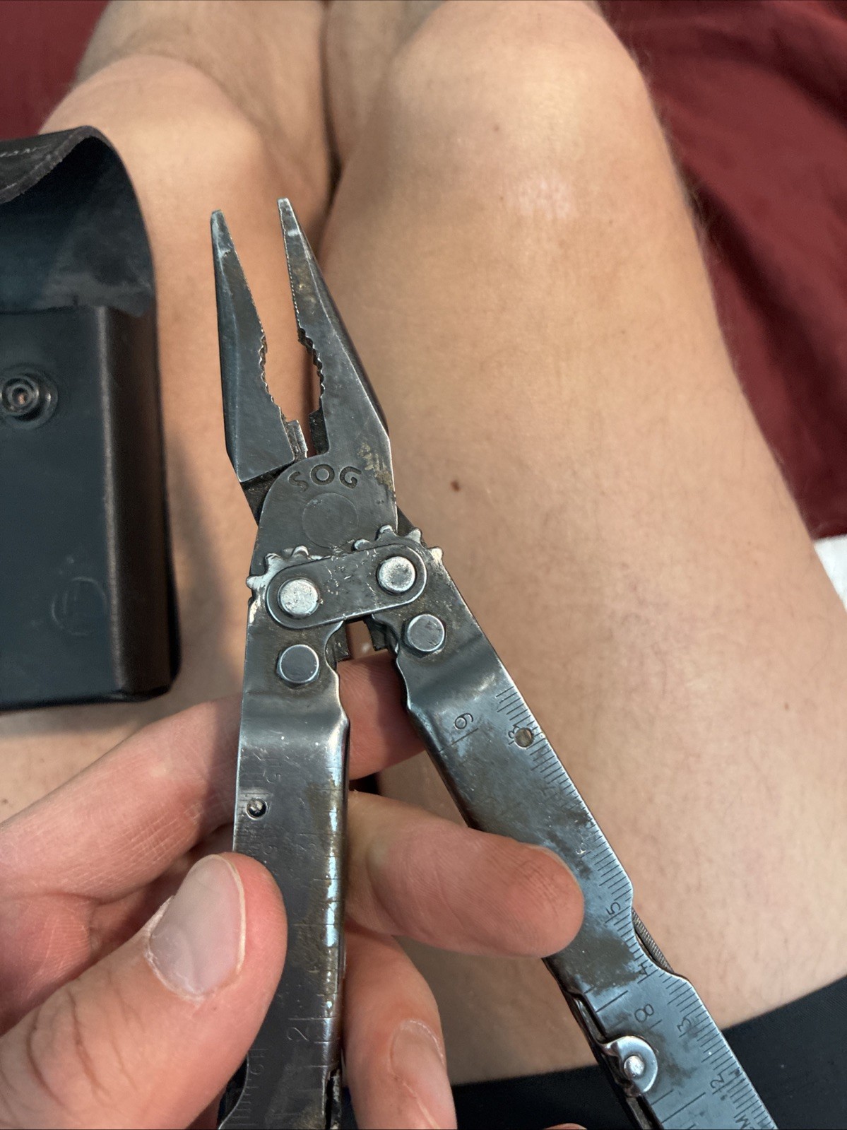 SOG PowerLock Multi-Tool Pocket Knife Pliers Leatherman Sheath