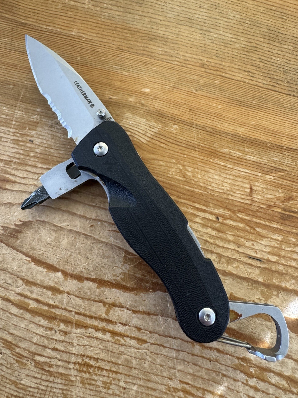Leatherman Crater C33BX Knife / Multitool – Reversible Bit