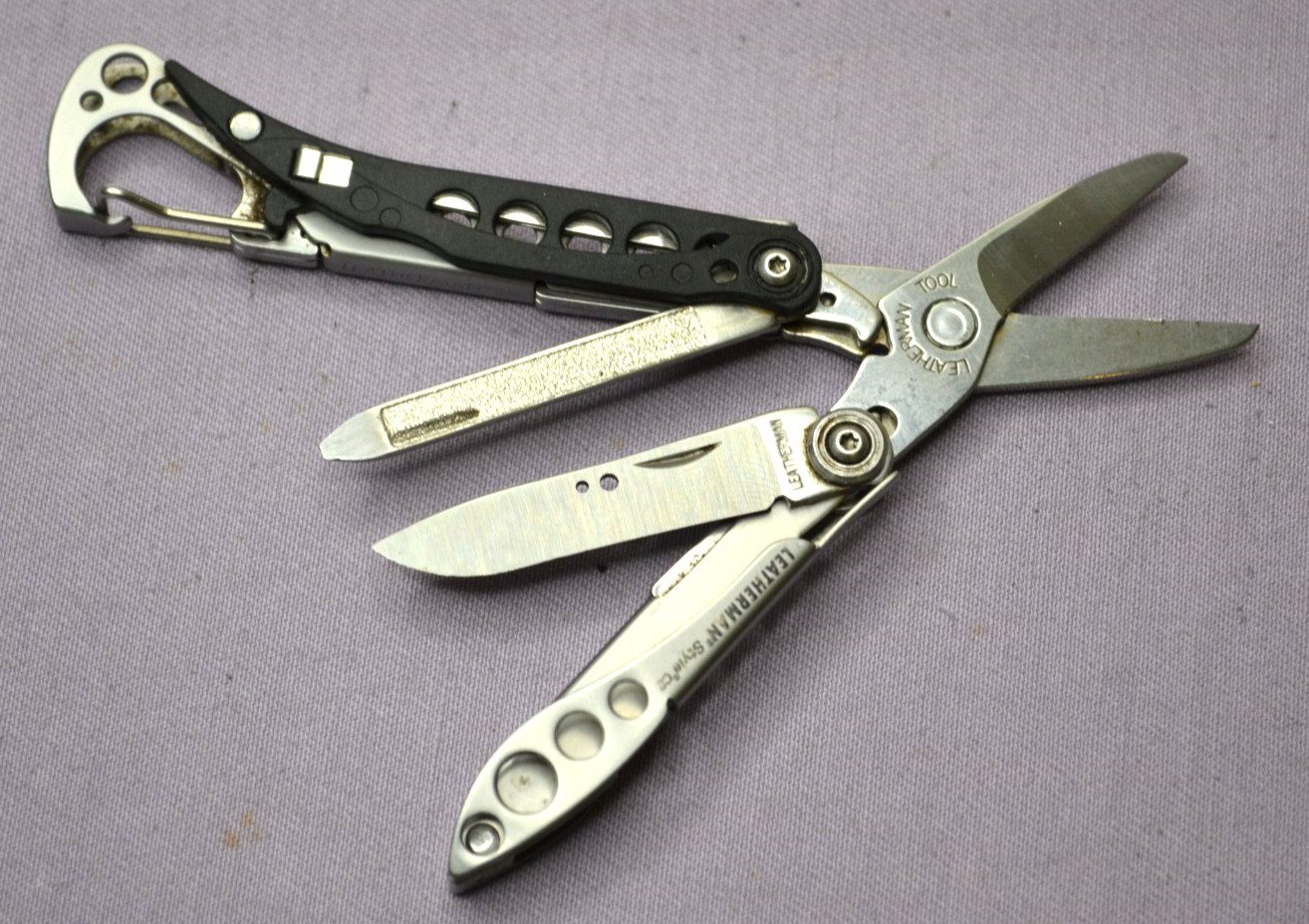 OEM Leatherman Style CS Black Stainless Multi-Tool Knife Discontinued USA–Great