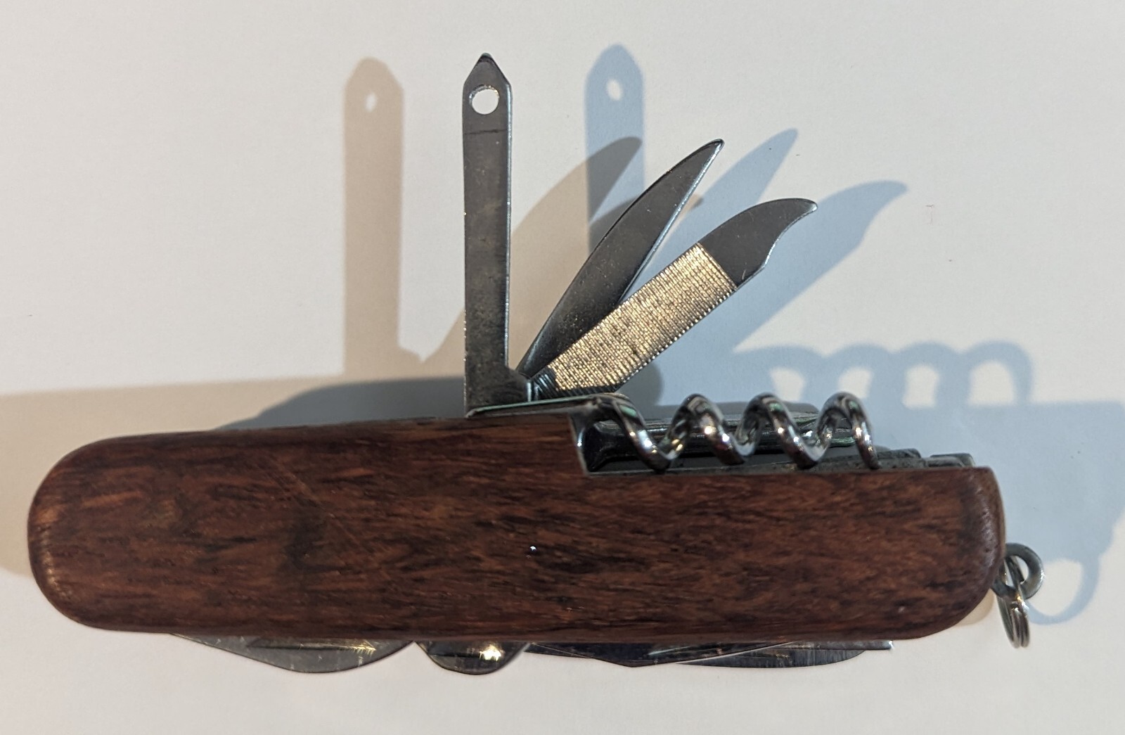 Wood Handle Stainless Steel Multi Purpose Tool – 11 Tools