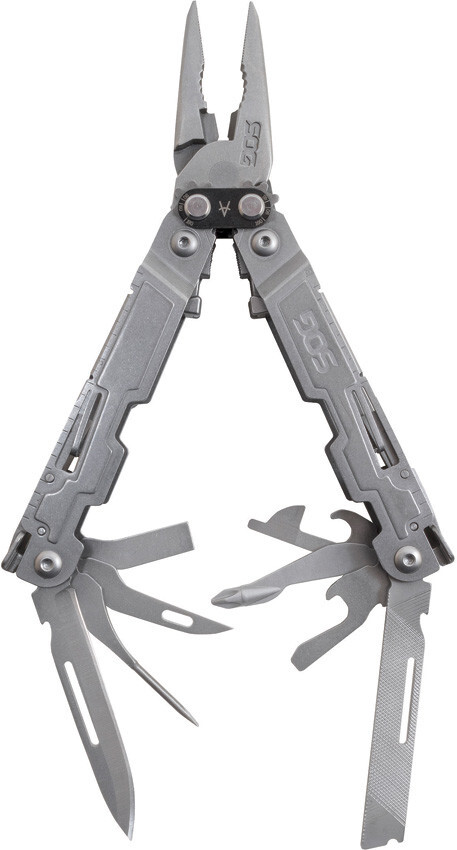 SOG PowerAccess Multi-Tool Knife Plyers Ruler Screwdriver Wire Cutter PA1001CP