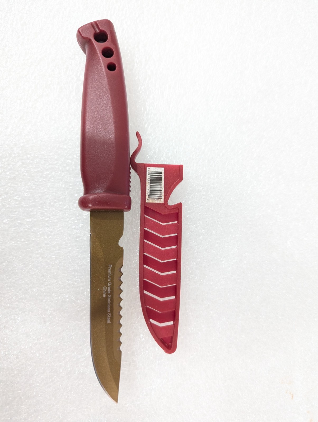 Genuine Evolution Premium Grade Stainless Steel Knife with Blade Cover. AD