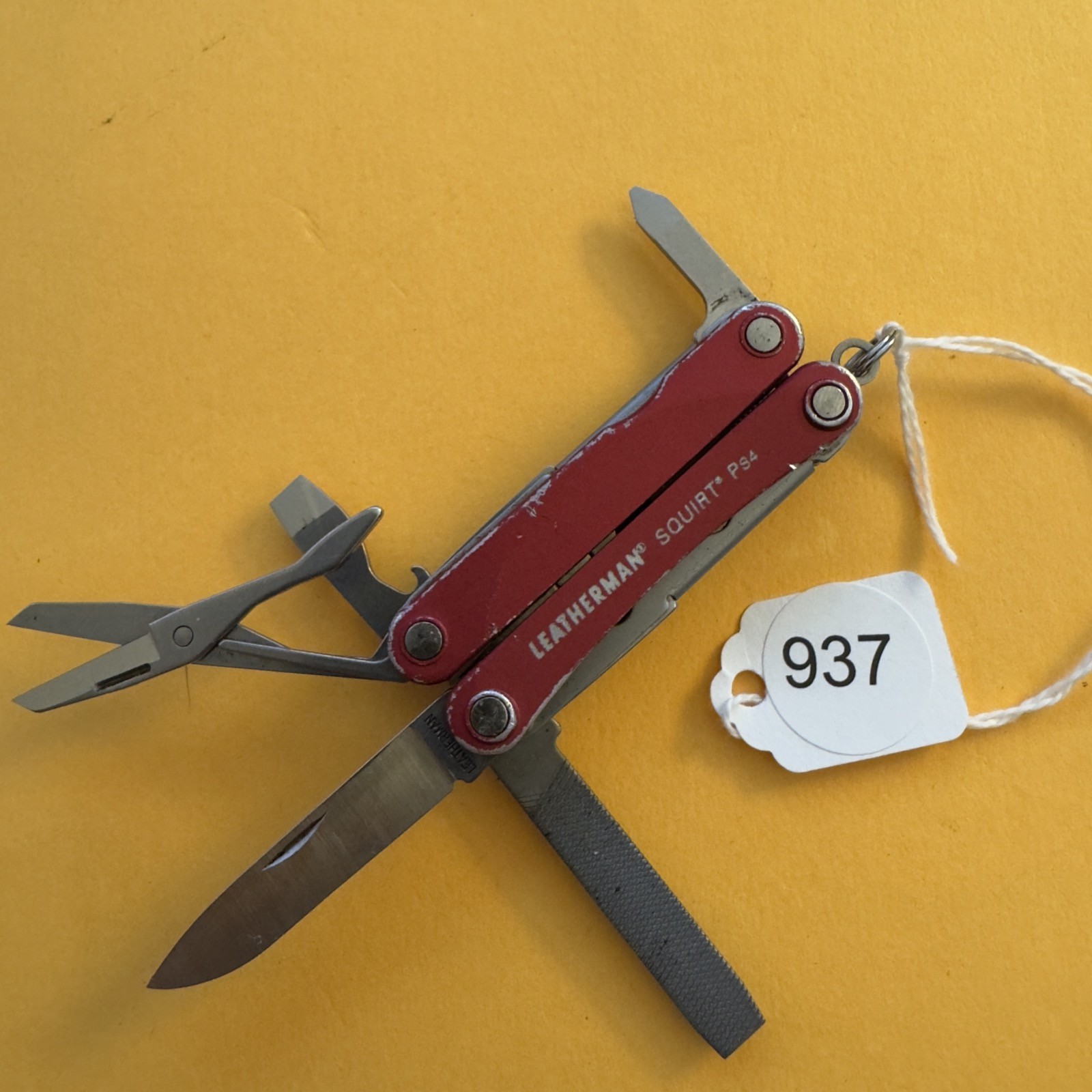 Leatherman Squirt PS4 Pliers Scissors Multi-Tool Pocket Knife Red EDC #937