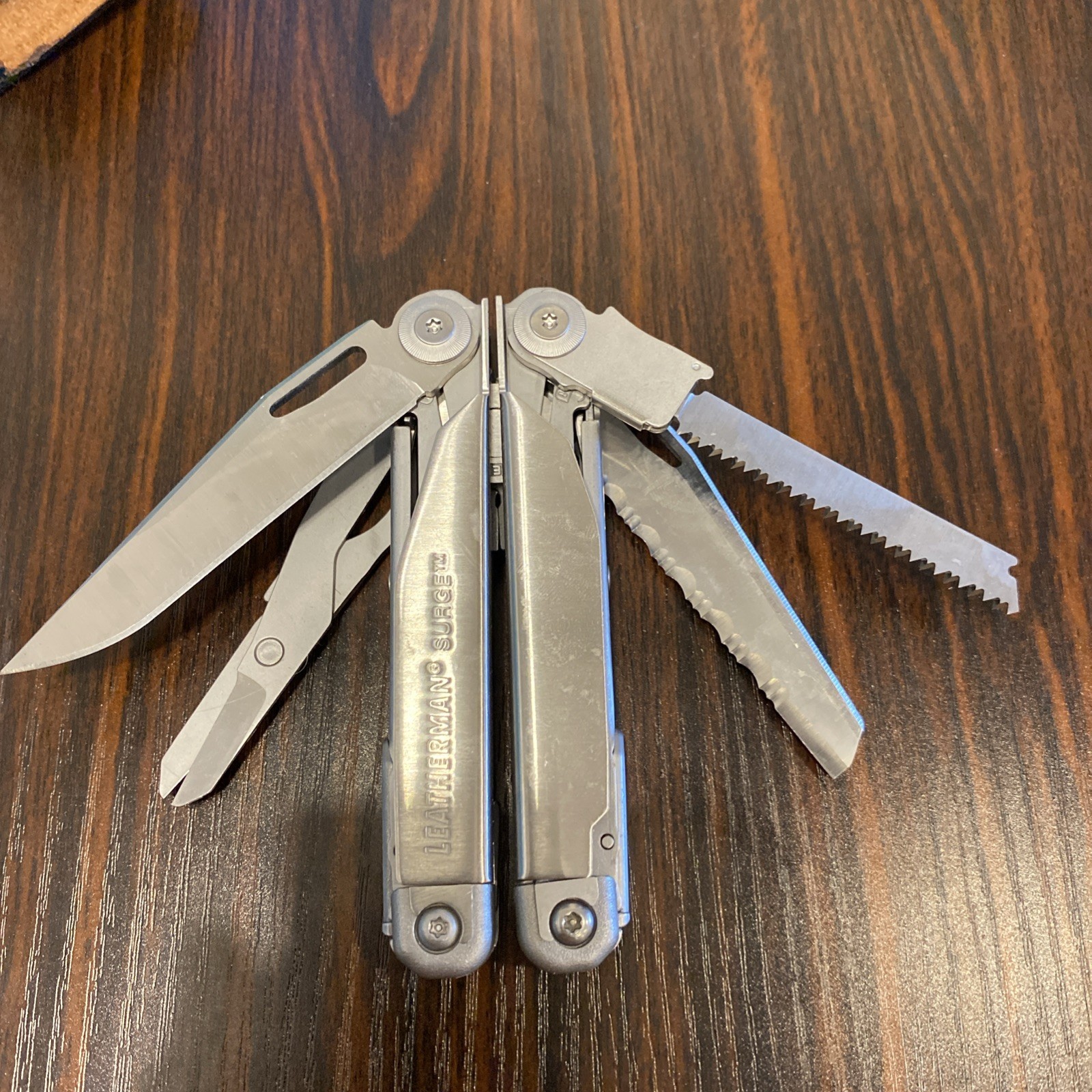 Leatherman Surge Stainless Multi-Tool + C308 Knife File Sheath Bits Set