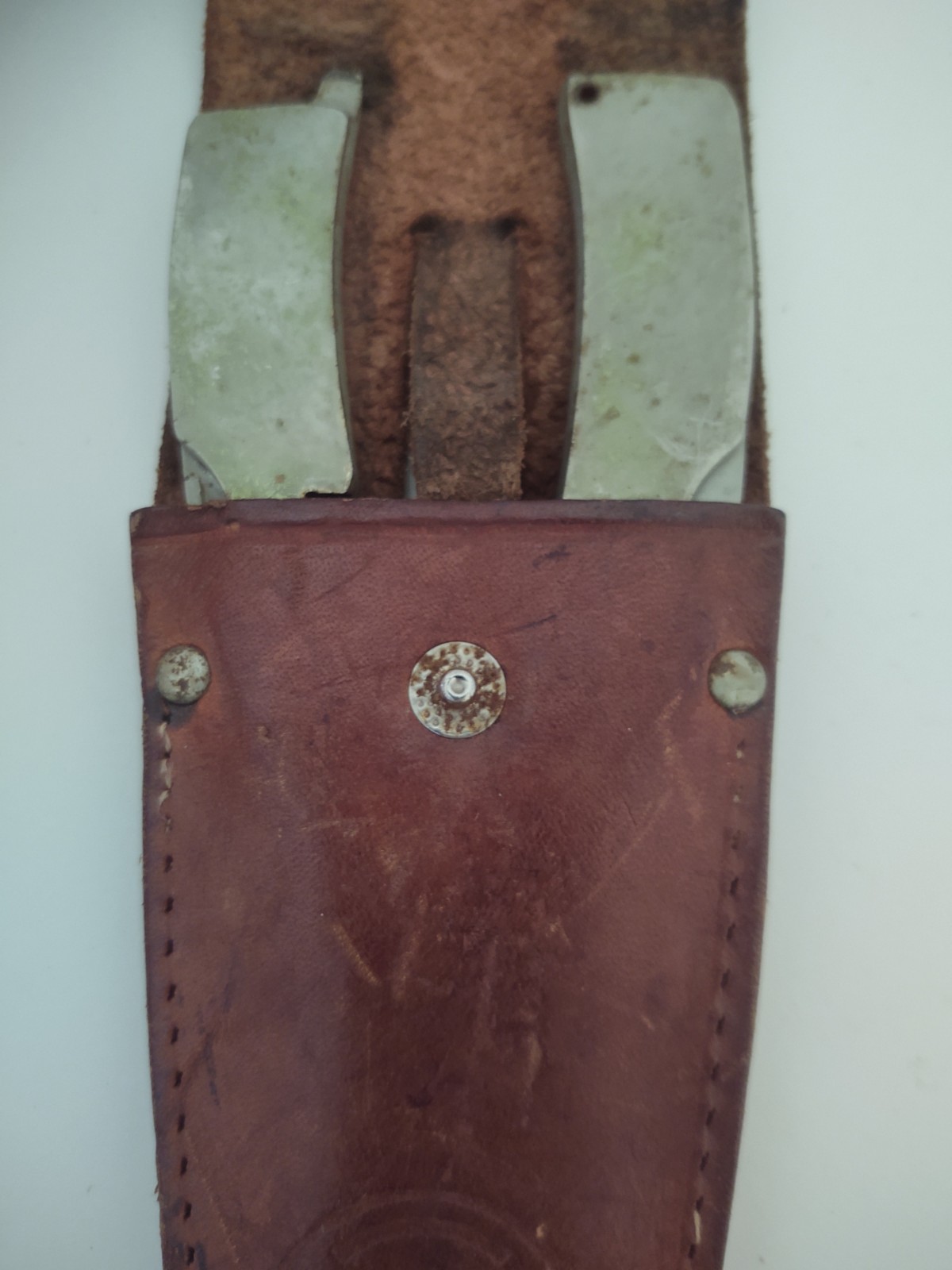 Vintage ABC Solingen Germany Stainless Steel Fishing Tool W/ Original Sheath
