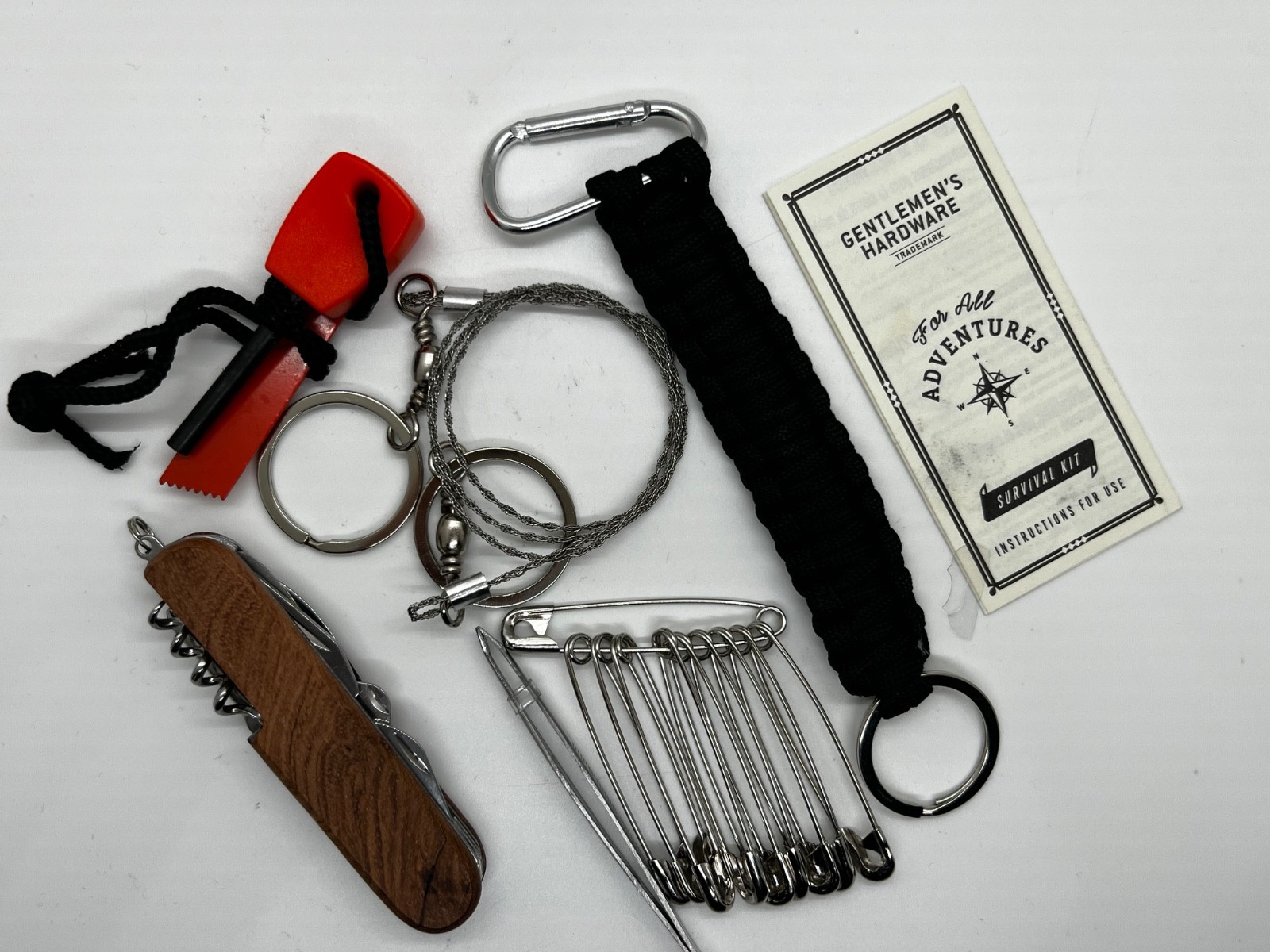Gentlemen’s Hardware Great Outdoors Hiking Camping Survival Kit++ Brand New++