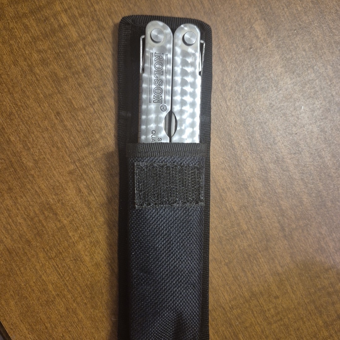 Nylon Pouch advertising US Container Multi Tool Letherman Style ROLSON Stainless