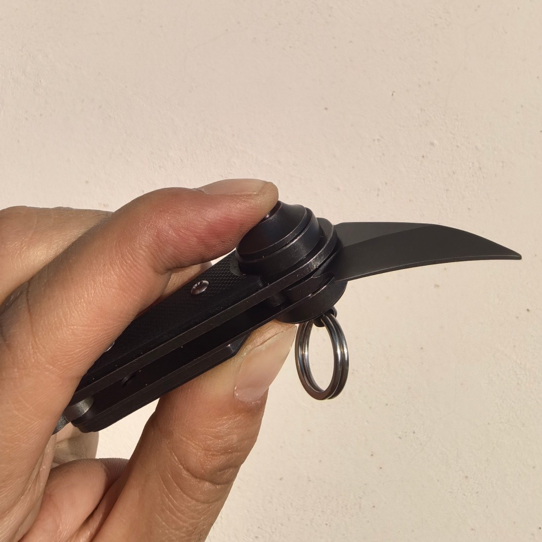 Titanium steel EDC tool, Knob, Folding