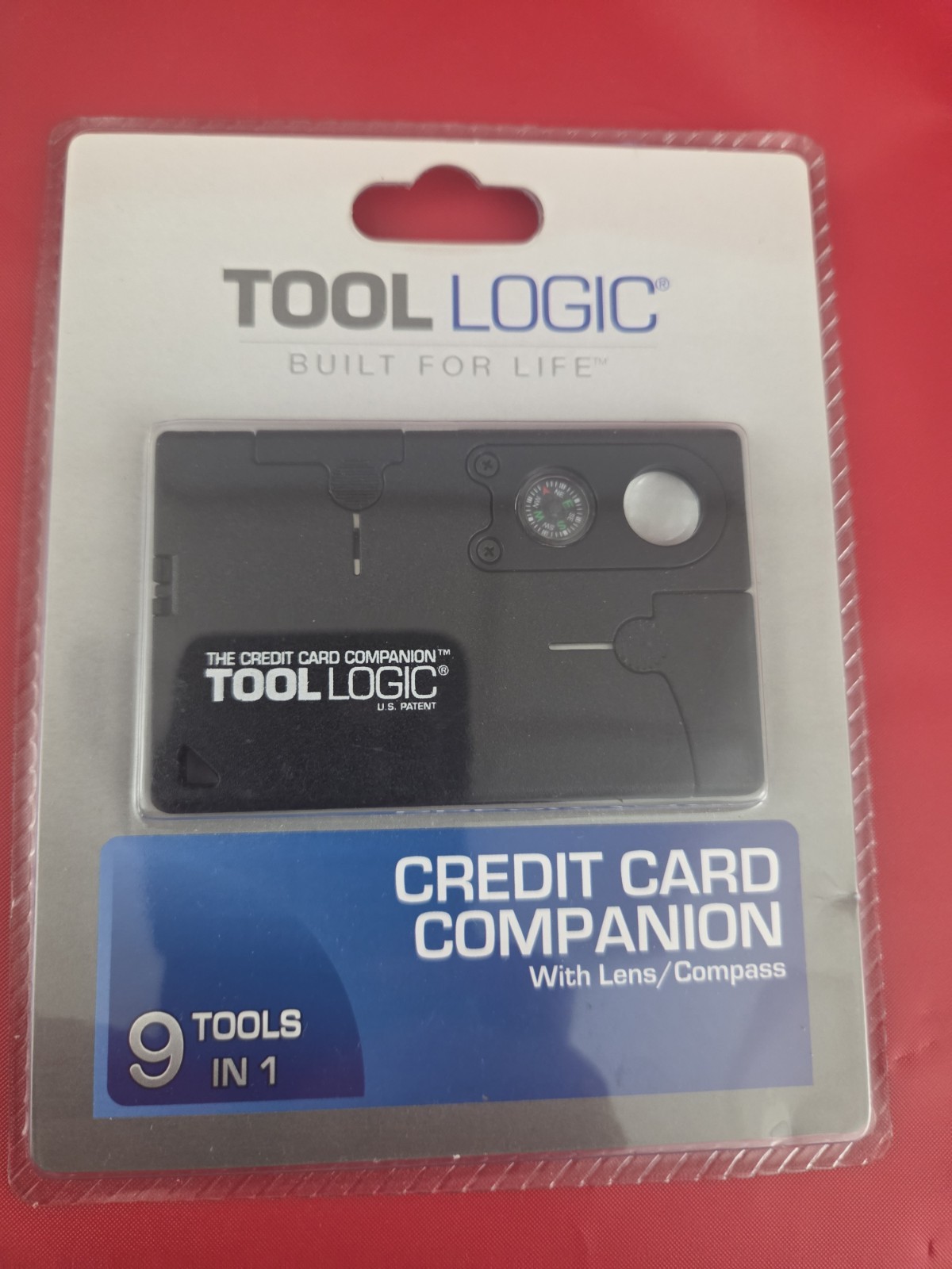 New TOOL LOGIC CC1SB Credit Card Companion w/ Compass/Bottle-Opener/Pocket Knife