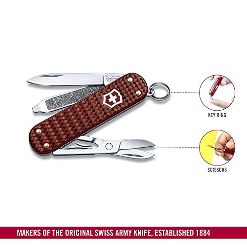 Victorinox Classic SD Precious Alox Swiss Army Knife Compact 5 Function Swiss