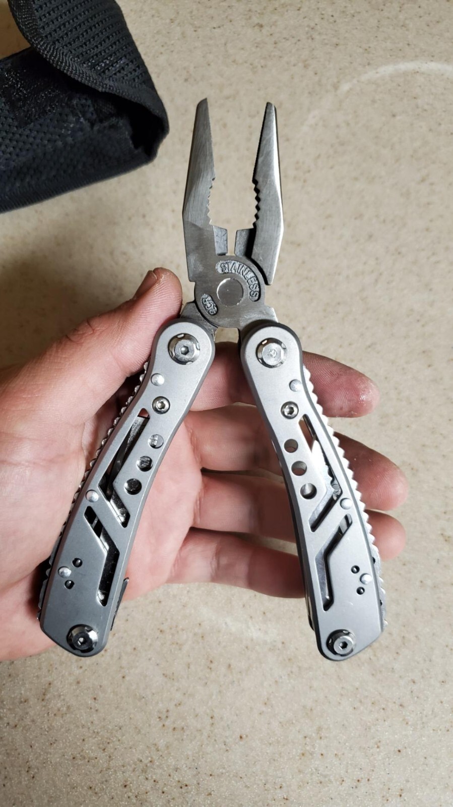Multitool 24 In1 Mini Tools Knife Pliers +11 Bits Multi Tool All in One St.Steel