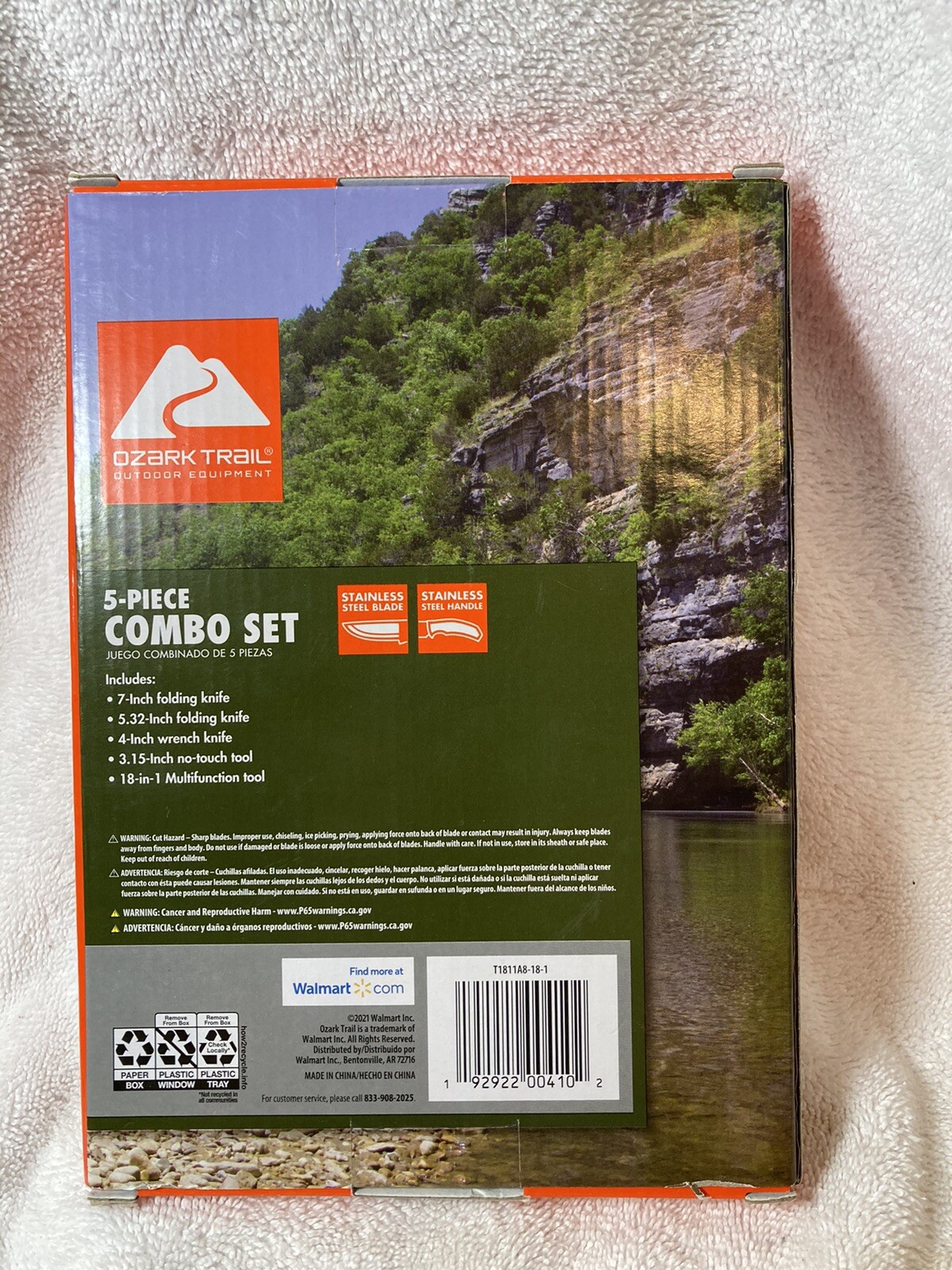 Knife￼ 5 Piece Combo set Stainless Steel Ozark Trail Outdoor Equipment Sealed