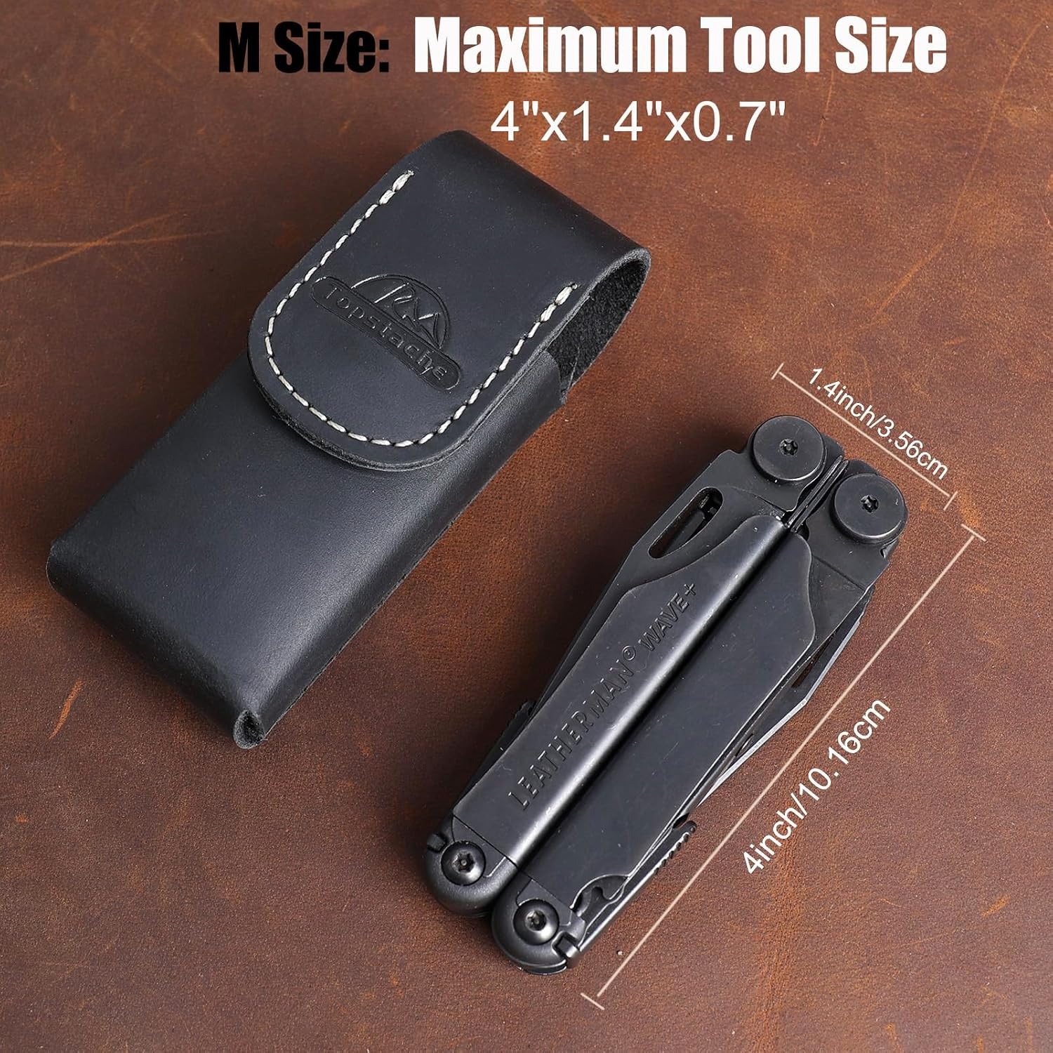 Leather Multitool Sheath for Belt – Multitool Holster for Leatherman Wave & Wave