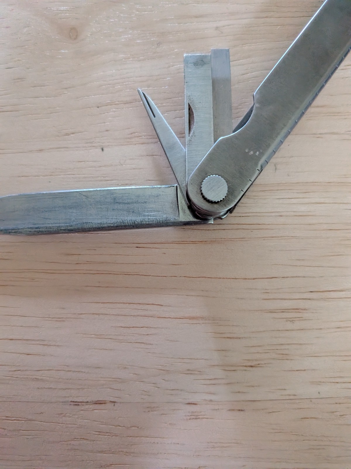 Vintage Leatherman Multi-Tool With Leather Case Made In USA-Grey 1997