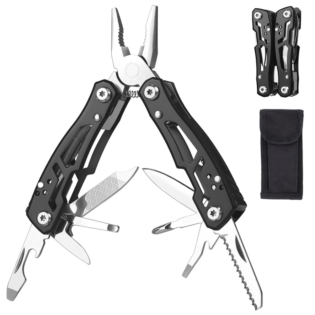 14 In 1 Mini Multitool Pliers Rugged & Practical Portable Pocket Camping Tools