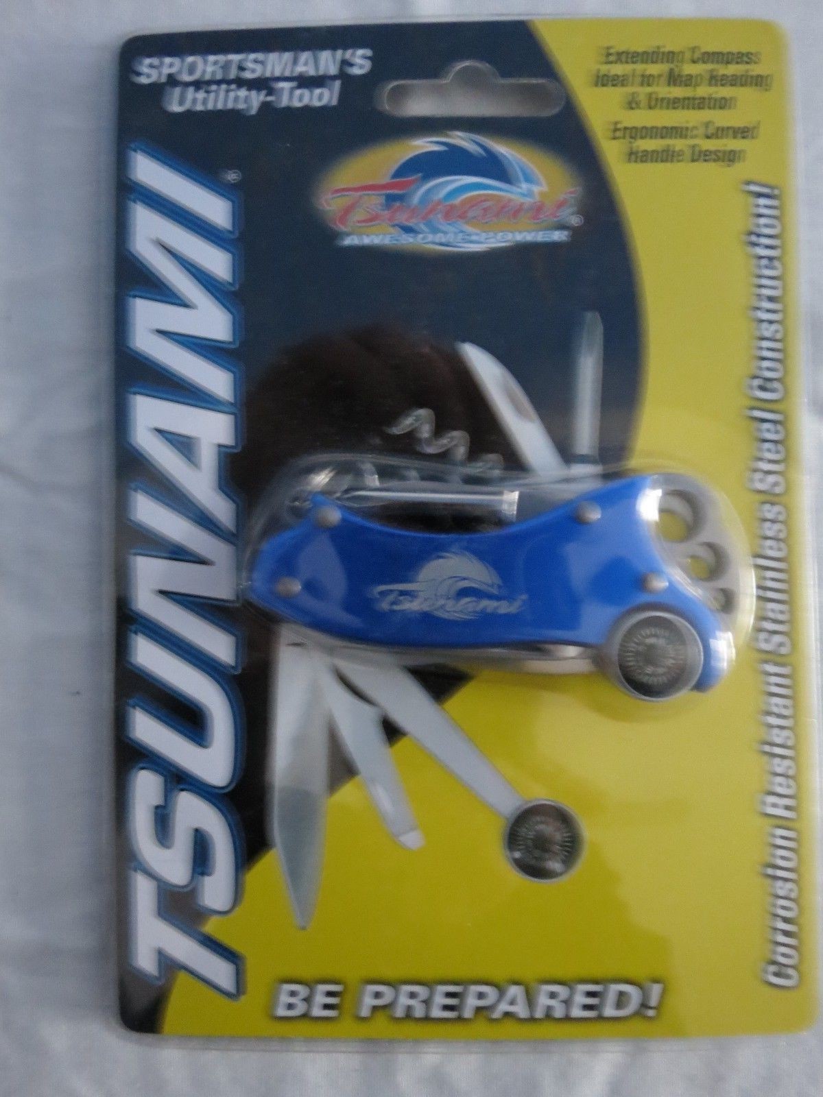 TSUNAMI SPORTSMAN’S UTILITY-TOOL CORROSION RESISTANCE SS w/ COMPASS #TSFUT6