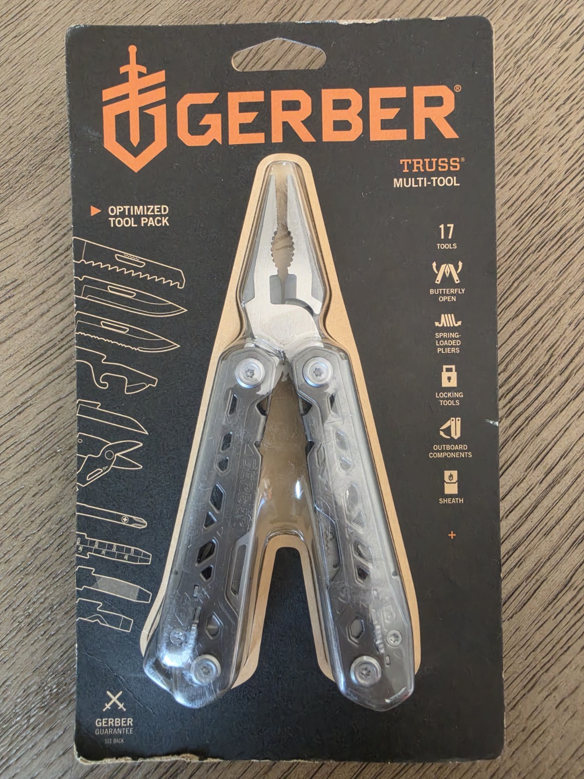Gerber Truss Multi-Tool with Sheath Stainless Steel 17-Tools