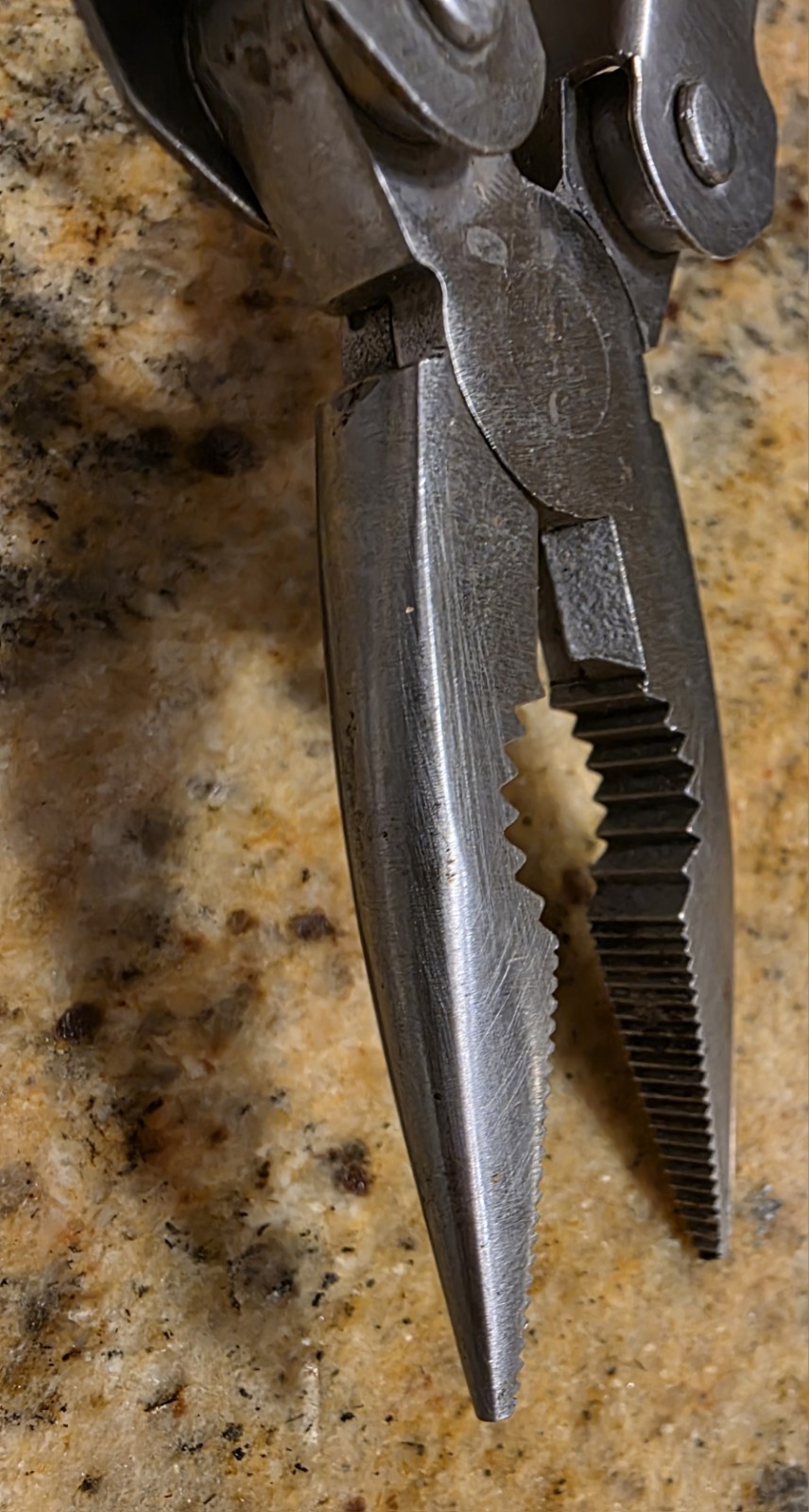 American Camper Multi Tool Green Sheath Pliers Ruler Can Opener Knife File