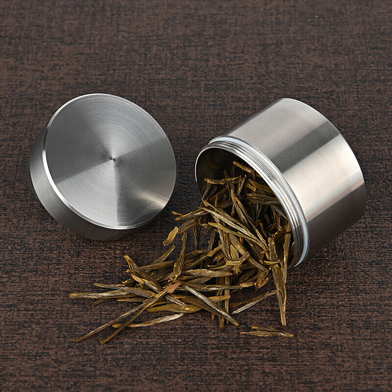 Solid Stainless Steel Waterproof Tank EDC Outdoor Travel Home Sealed Pill Case