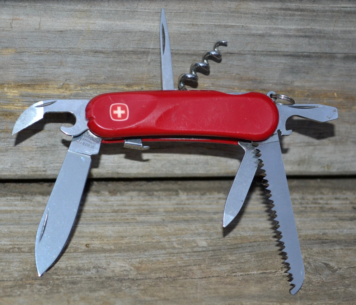 Wenger Delemont Evo S13 Swiss Army 85mm Red Multi-tool Knife Retired — Great