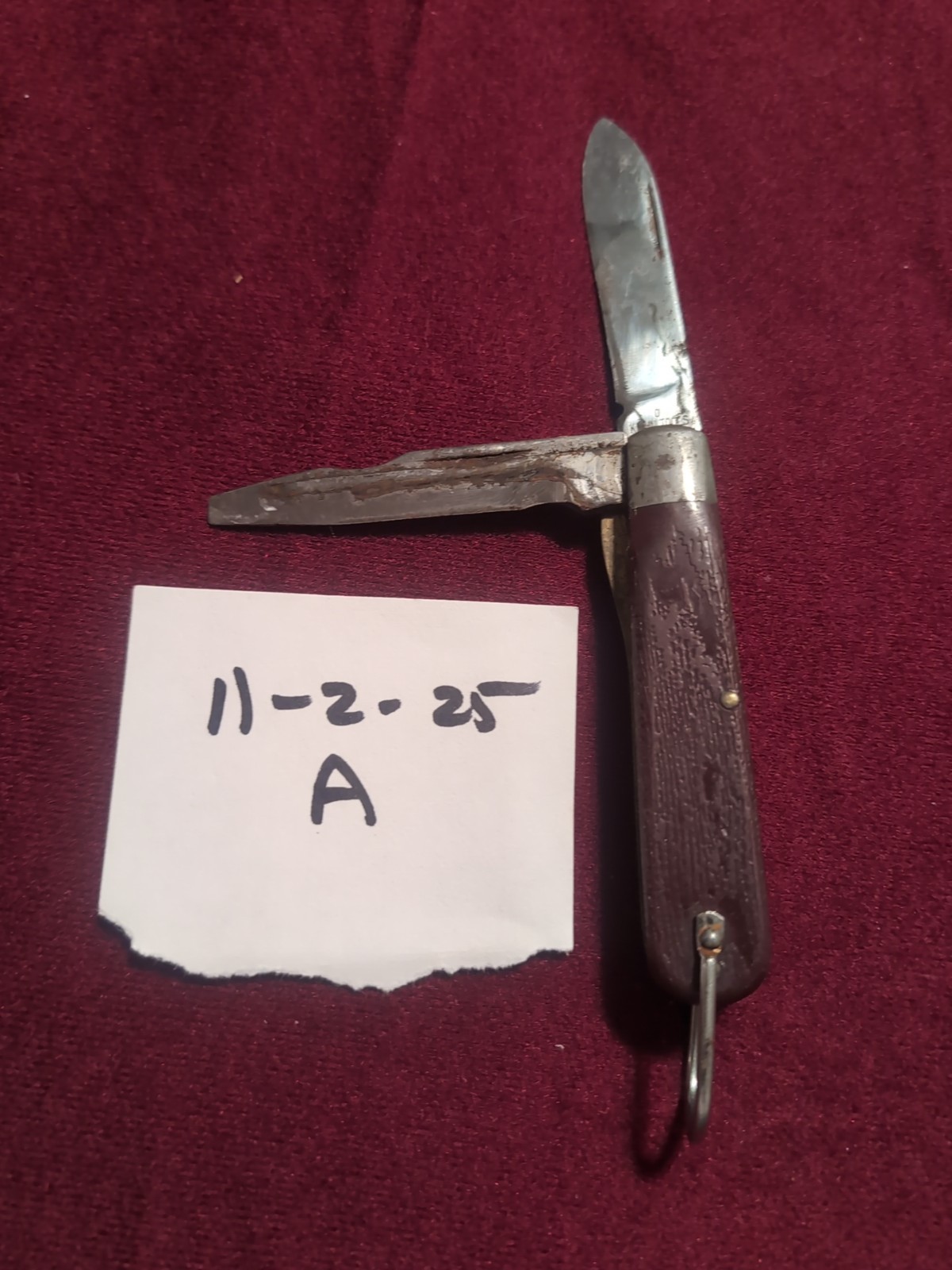 Klein Tools S-2 USA multi-tool knife & locking screwdriver, working, light rust