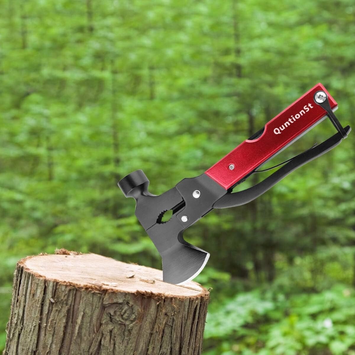 16 in 1 Camping Accessories Multitool Hatchet, Camping Tool with Axe,Hammer,Plie