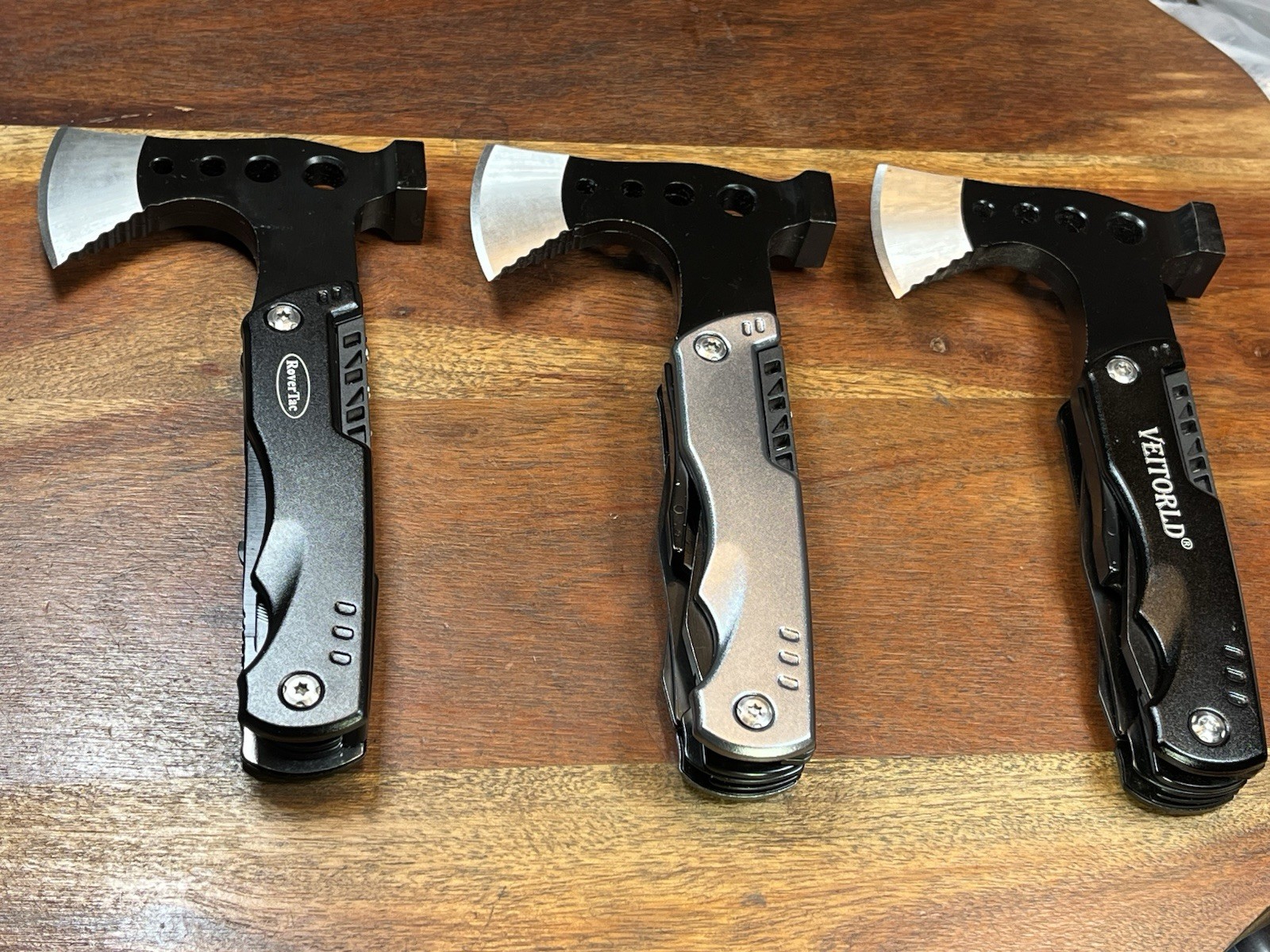 Multitool Axe Hammer Camping Accessories, Survival Gear and Equipment (Lot of 3)