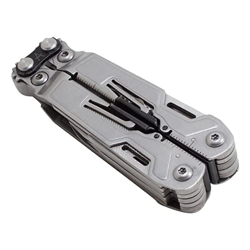 18 In 1 Compact Stainless Steel Multi-Tool Lightweight Pliers Pocket Knife New