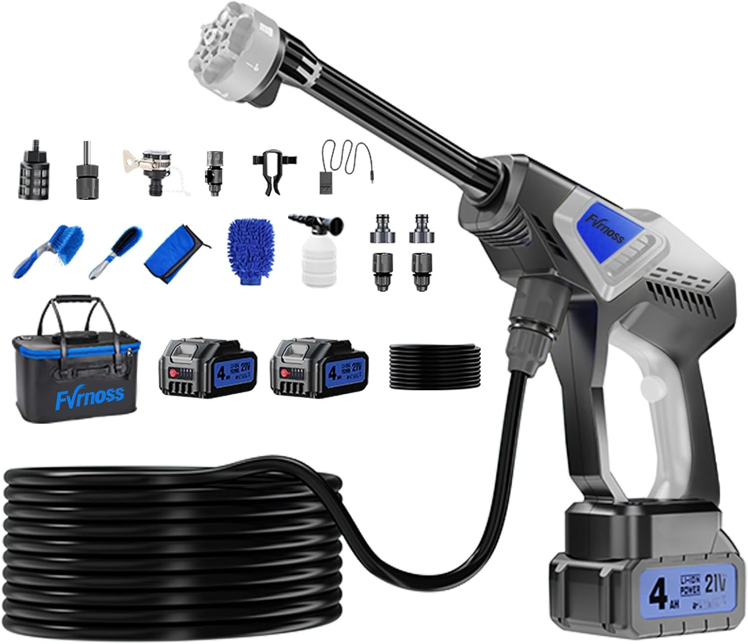Portable Handheld Cleaning Tool, Lightweight Compact Spray Tool with 6-In-1 Nozz