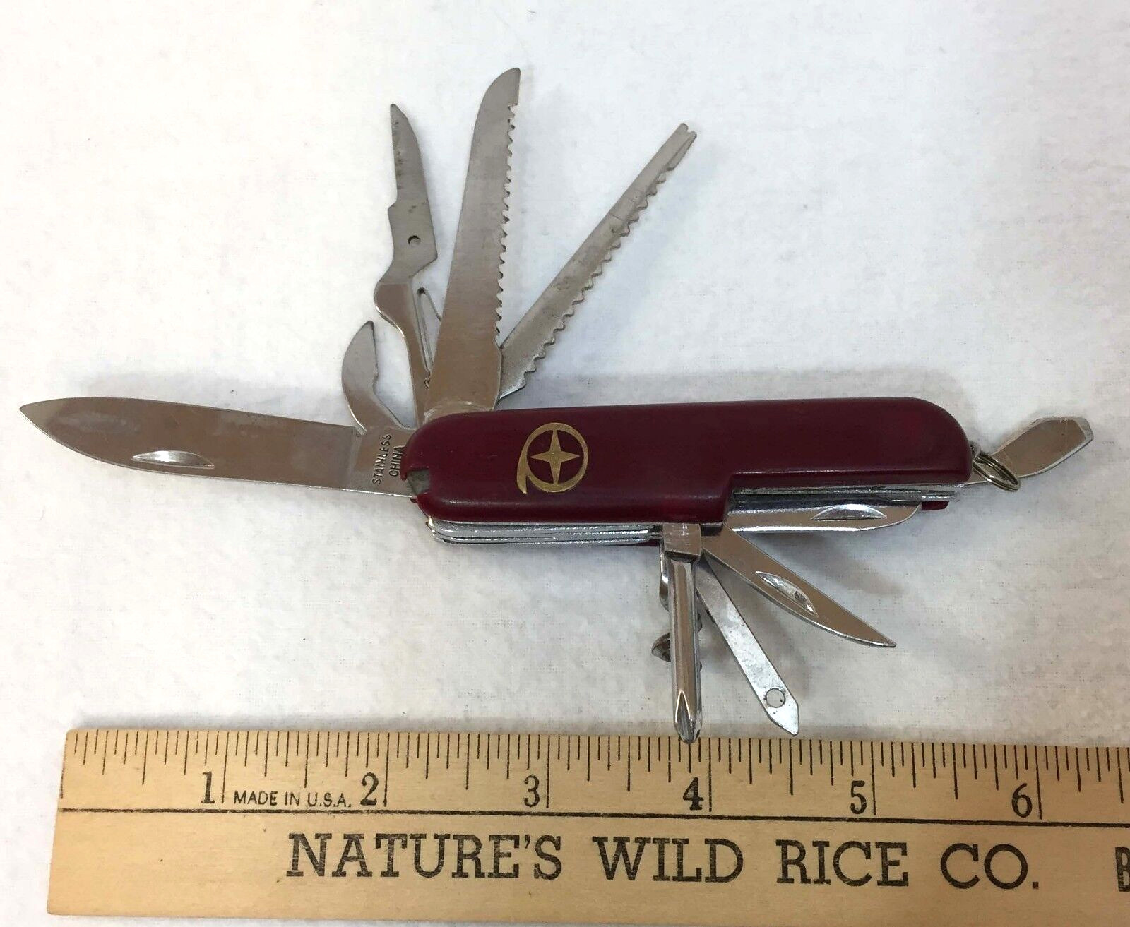 Pocket Knife Folding Multi Tool 12 Stainless Steel Tools Bonus 3 Blade 3″ Tool
