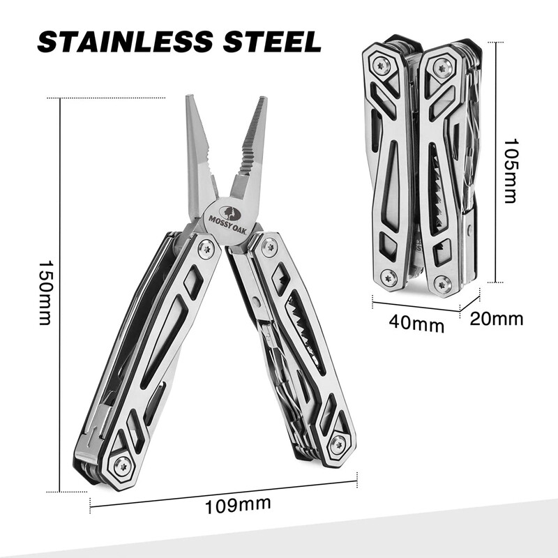15-in-1/16-in-1/21-in-1 Multi-tool Pocket Knife Plier Set Safety Locking &Sheath
