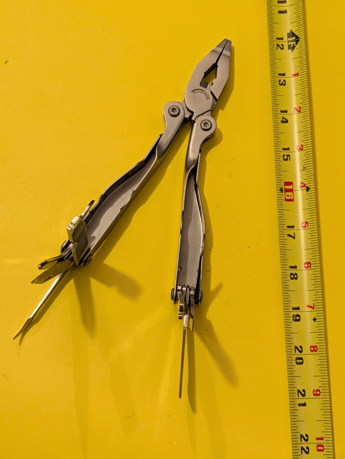 Schrade Tough Multi Tool Pliers Knife ST1 with Nylon Sheath USA Made