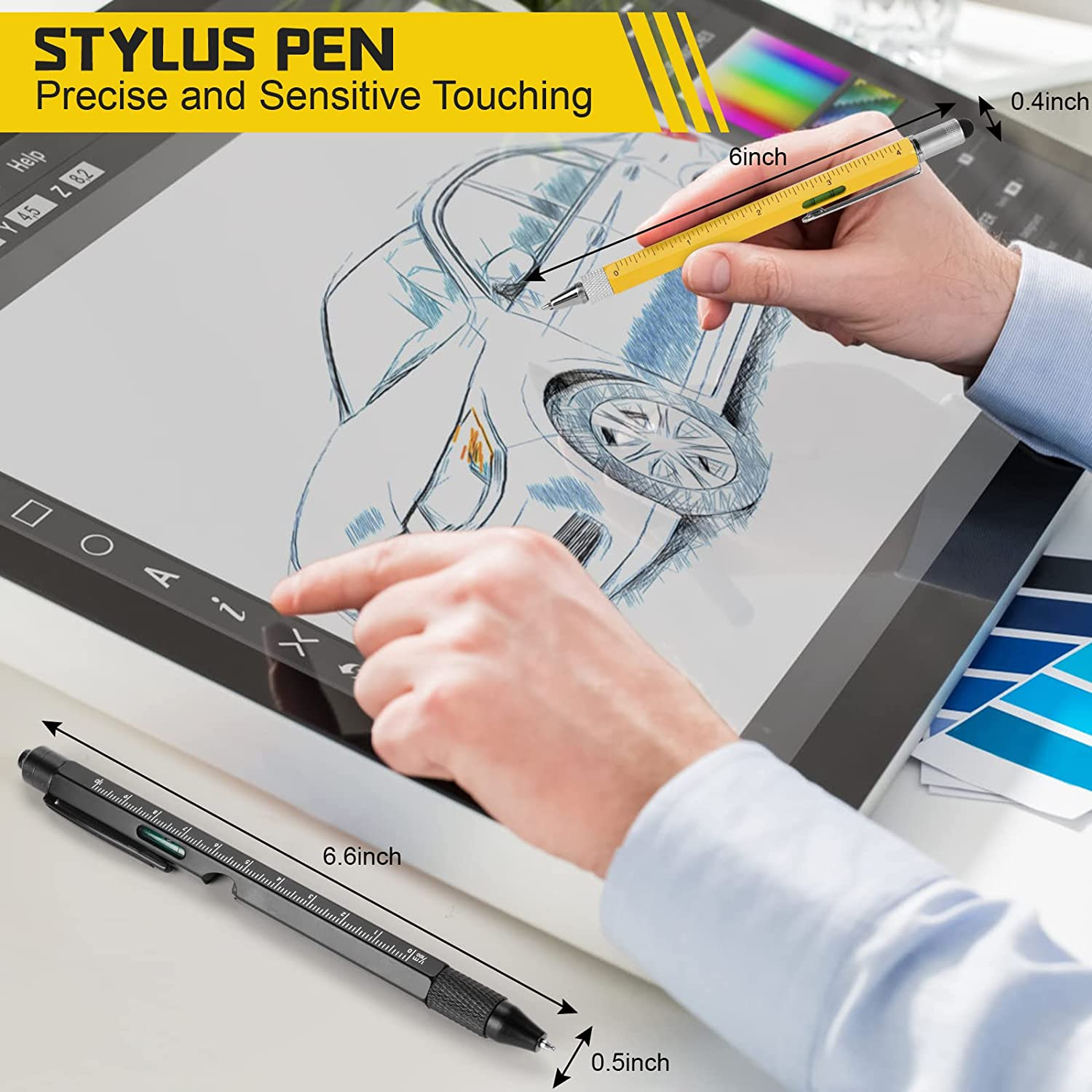 10 in 1 Multi-Tool Pen Set for Him, Cool Gadgets for Dads, Christmas Stocking St