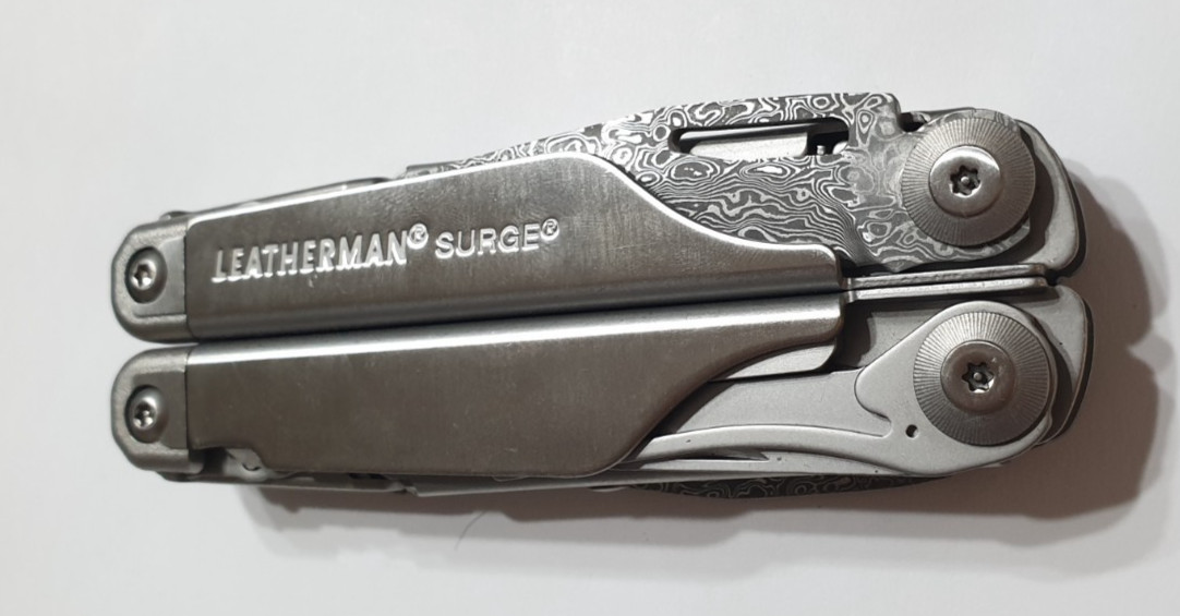 🔥🔥 Leatherman Surge Damascus Blades Rare Mint Multi Tool Rare