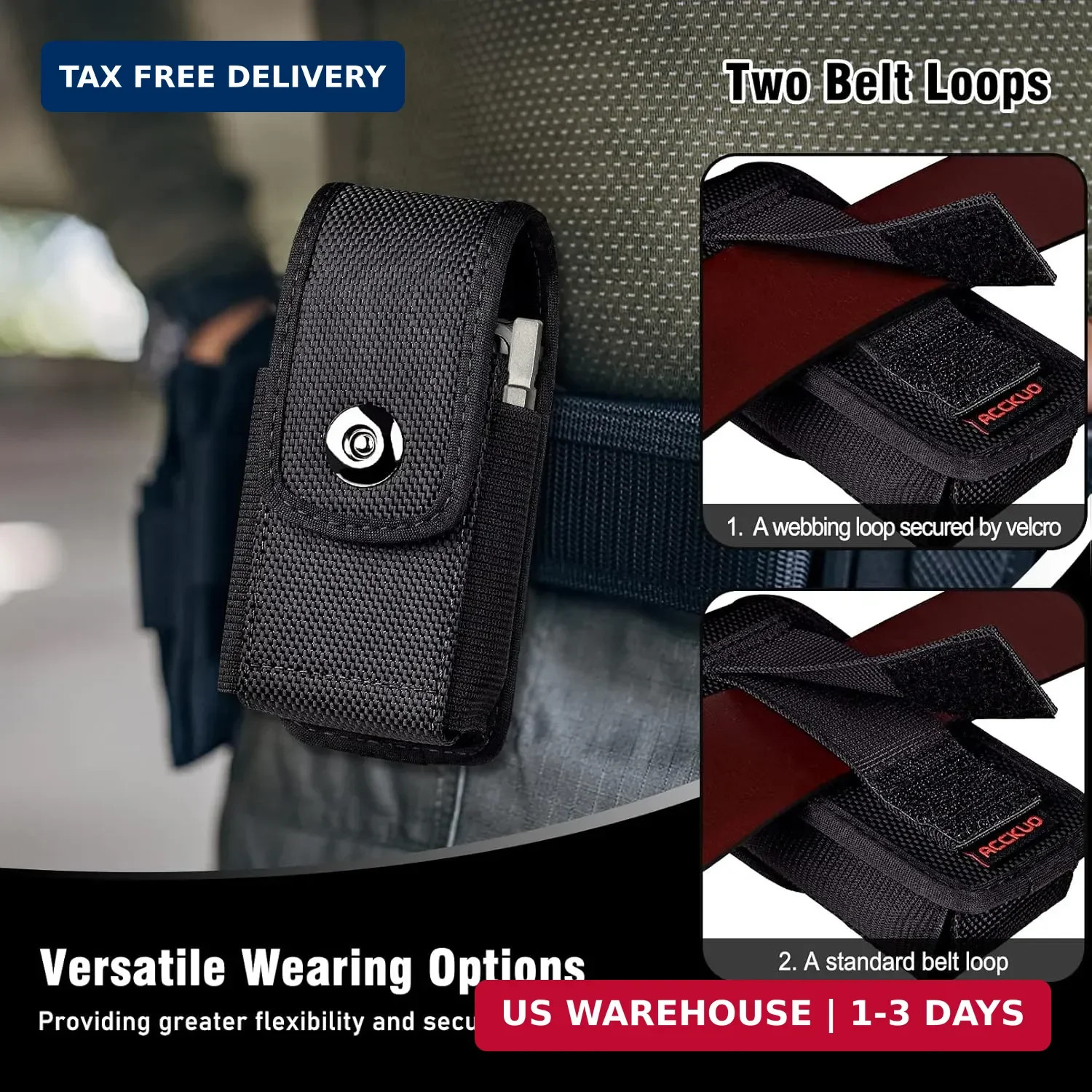 Multitool Sheath Compatible with Leatherman EDC Belt Organizer Tool Holster Pouc