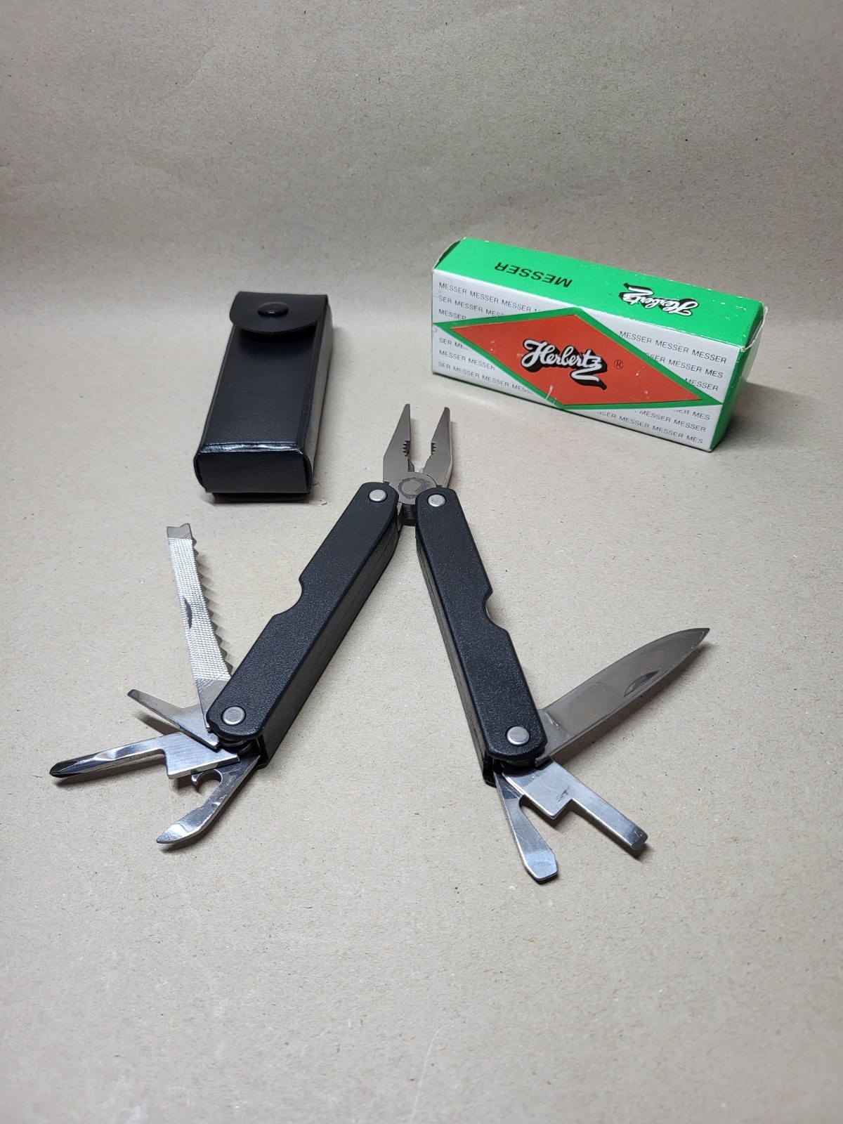 Unused✅# CJH Herbertz Multi Tool in Case # 109800 # in Original Box # 90s Vintage