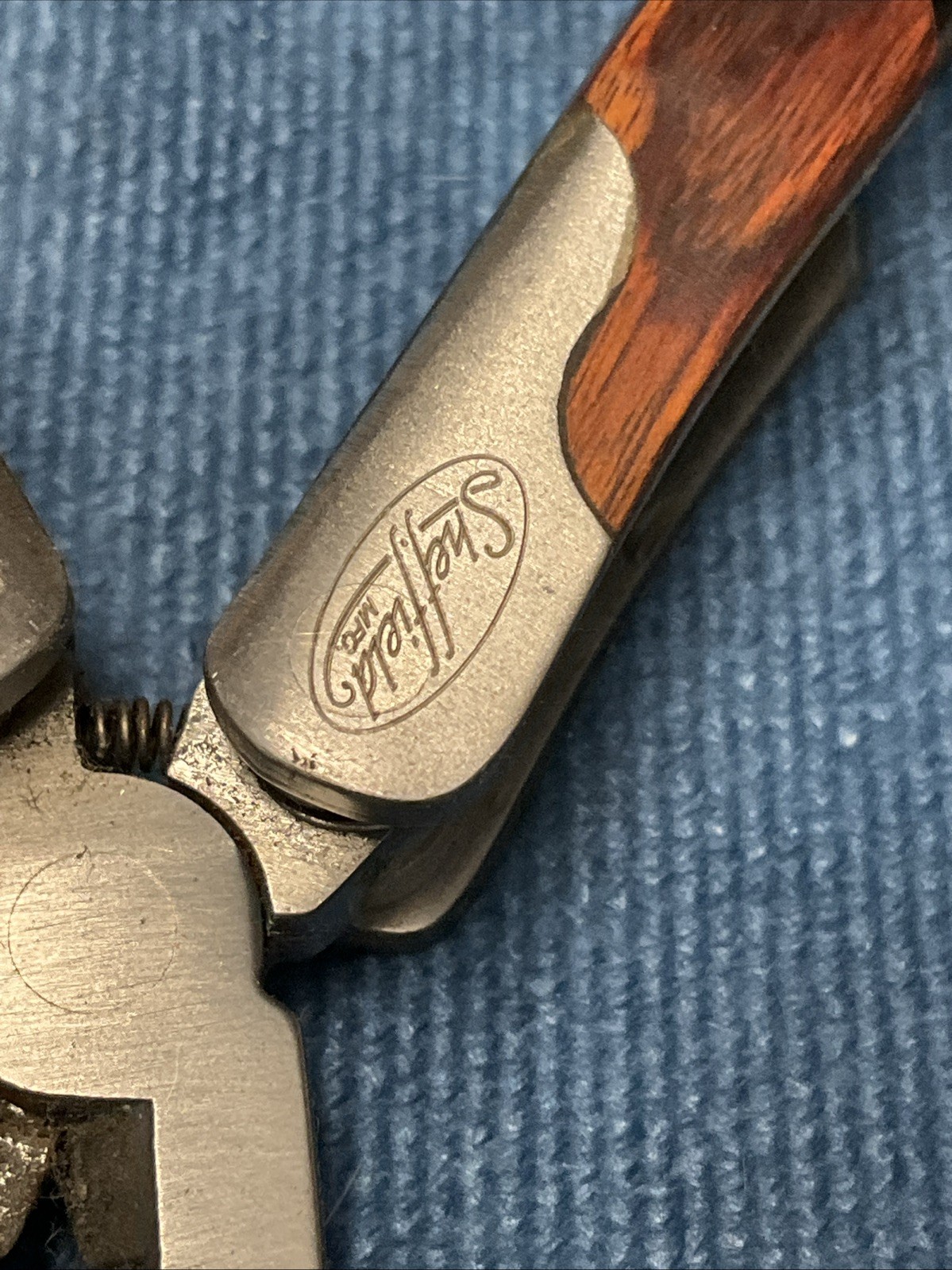 Sheffield 2CR Wood Grain Handle 12 in 1 Multi Tool Knife