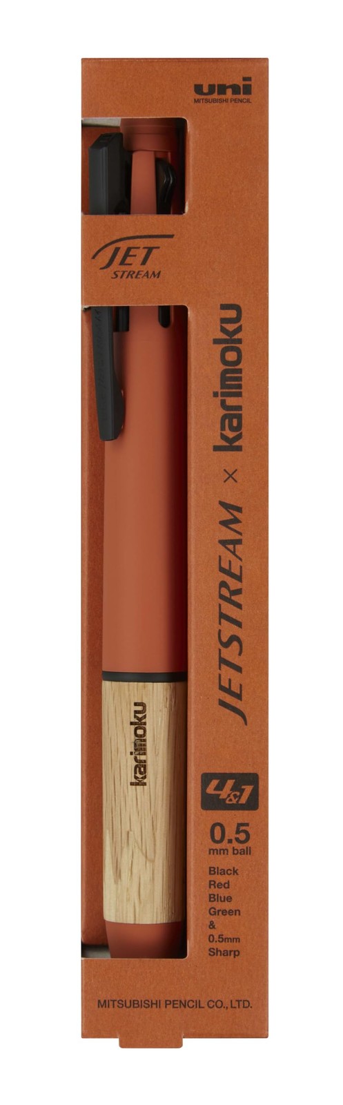 Mitsubishi Pencil MSXE5KF05.4 Multifunction Pen Jetstream Karimoku 4&1 0.5 Sunse