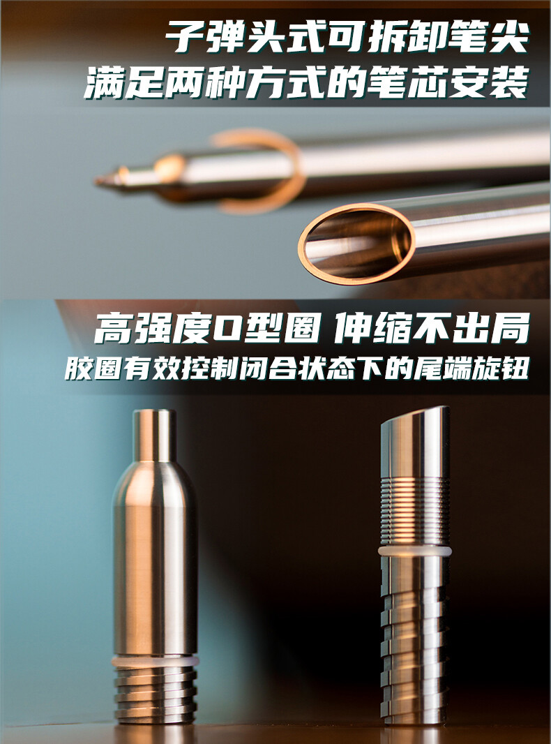 Titanium Alloy Rotary Pen Tactical Pen Tool Student Signature Pen