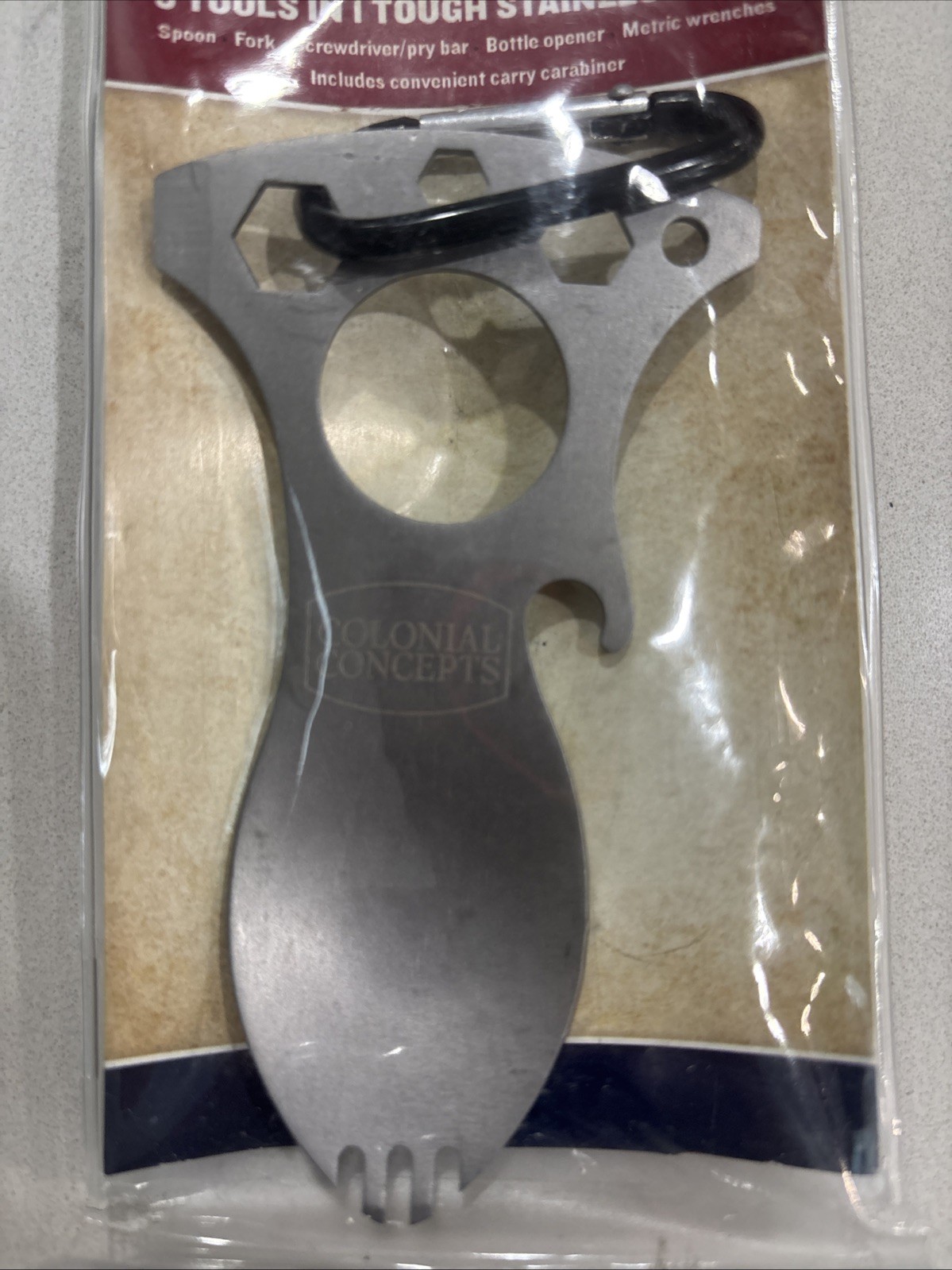5 Tools in 1 Stainless PATRIOT GRUB N TOOL * Emergency & Survival Tool * NEW