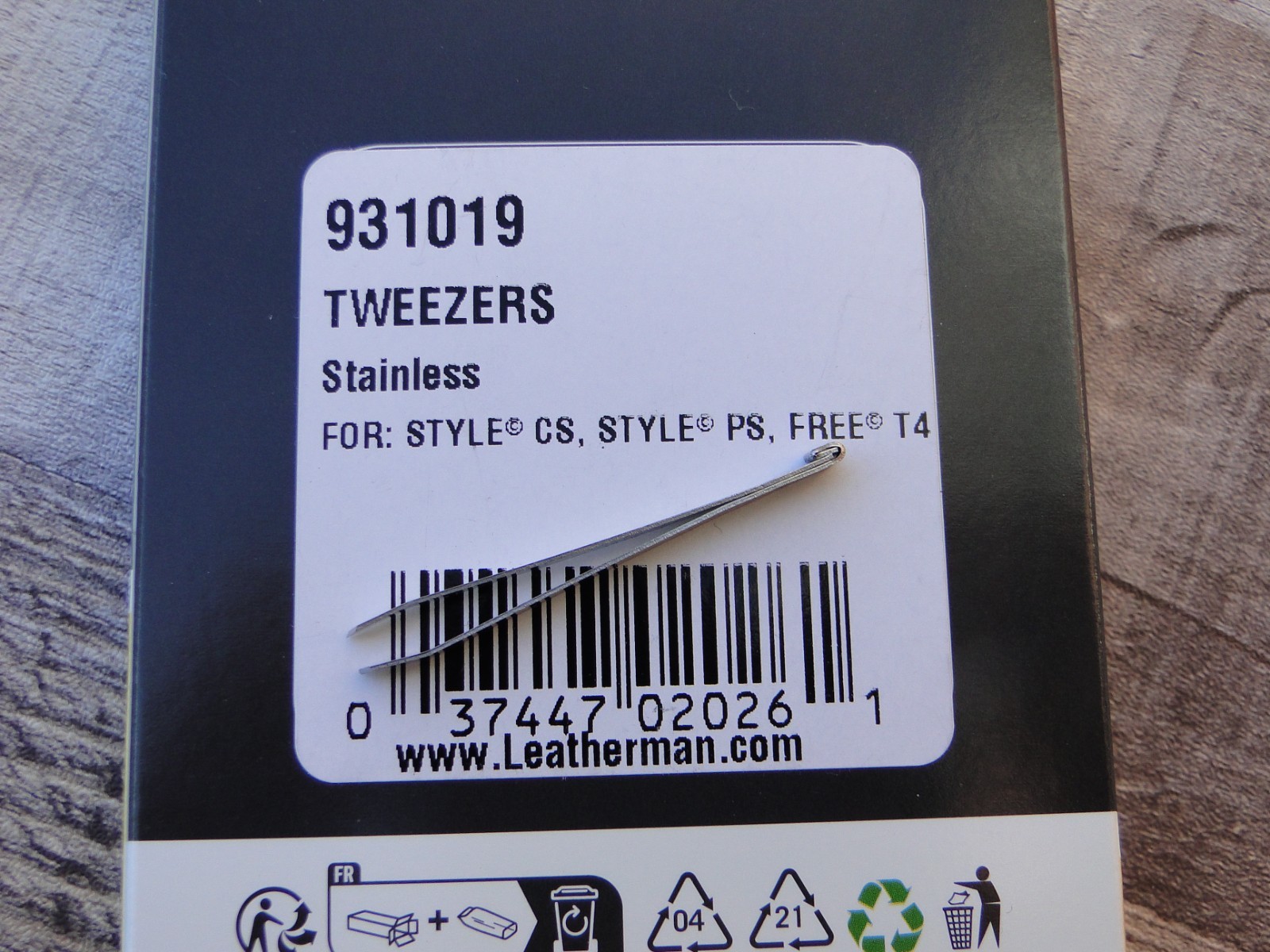 Leatherman® Tweezers Replacement for Style® CS & Style® PS & Free® T4 #931019