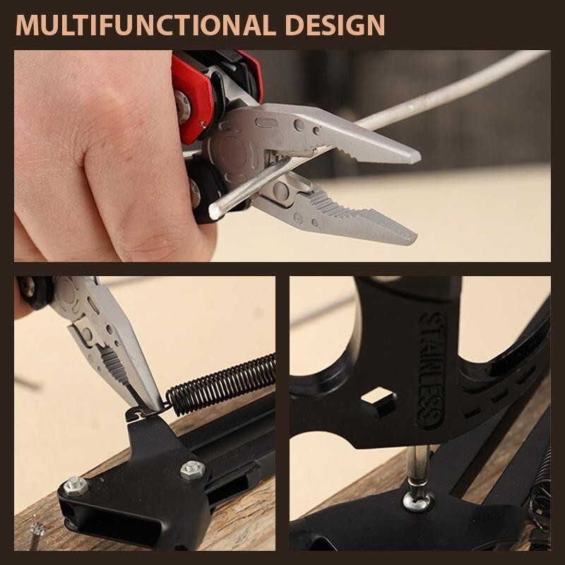 Multifunctional Pliers Stainless Steel Multitool Claw Hammer With Nylon Sheath