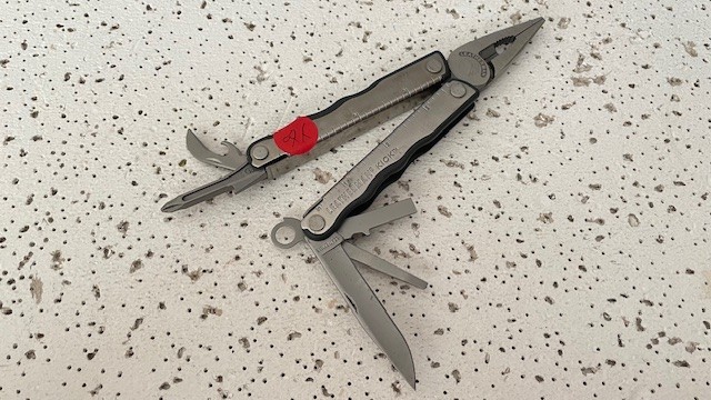 Leatherman KICK Stainless Steel Silver &Grey Multi Tool Pliers,Knife,Opener Bott