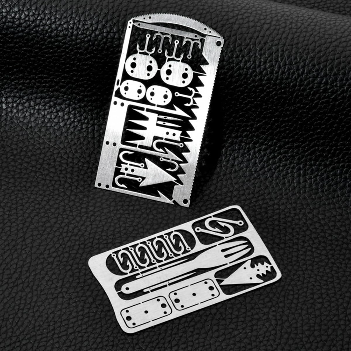 4Pcs Stainless Steel Camping Survival Card Outdoor Multifunction Tool Card …