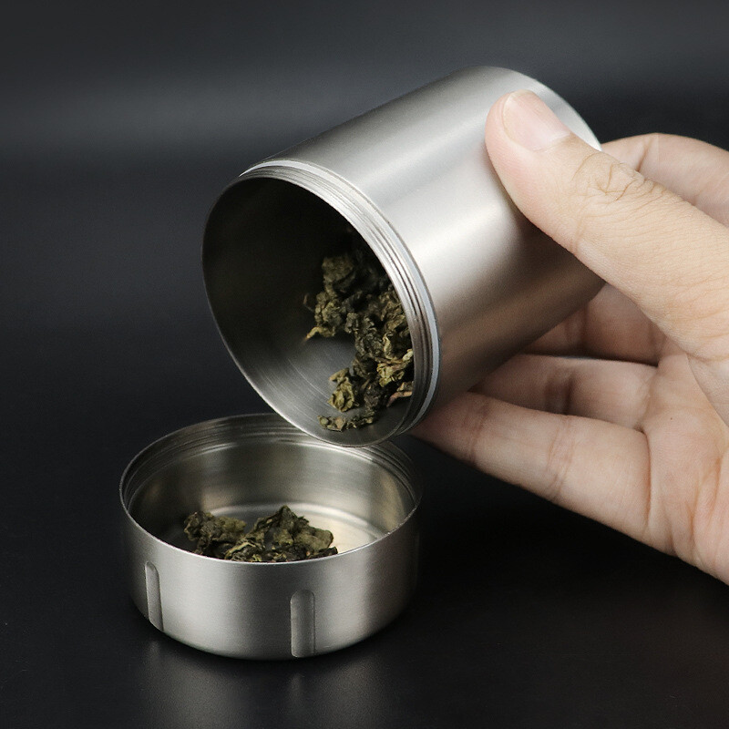 Waterproof Titanium Pill Holder Case Container Organizer Jewelry Tea Storage Box